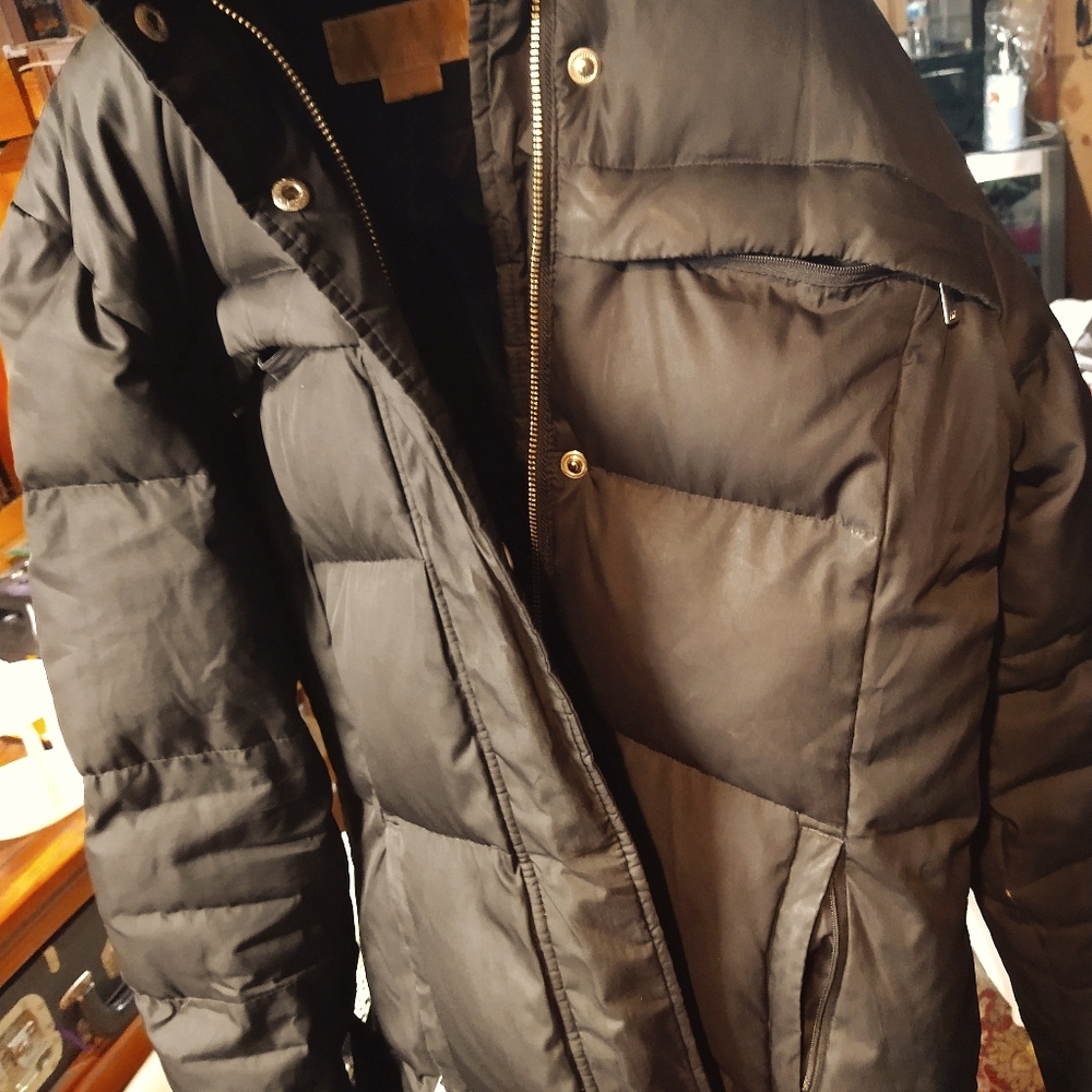 Michael kors long black winter coat
